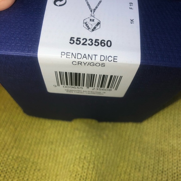 Swarovski Dice Necklace brand new in box - Picture 5 of 5